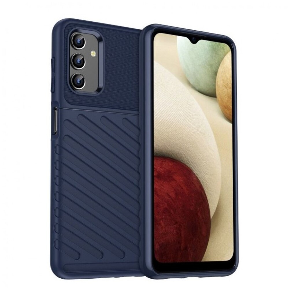 Forcell Samsung Galaxy A13 5G / A04s Thunderbolt Shockproof Θήκη Σιλικόνης - Blue