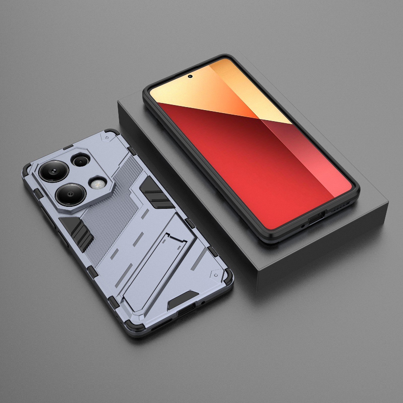 Forcell Xiaomi Redmi Note 13 Pro 4G / Poco M6 Pro 4G Punk Armor Θήκη Σκληρή - Grey
