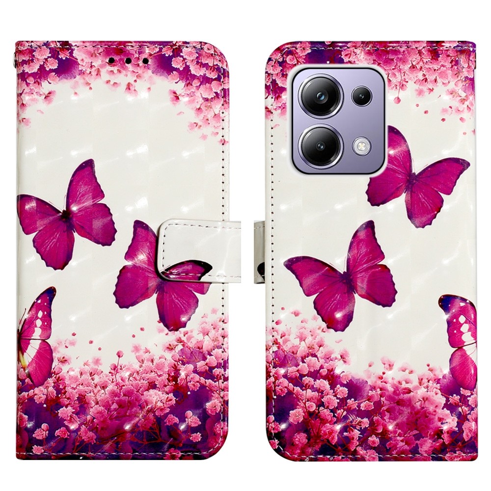 Tel1 Xiaomi Redmi Note 13 Pro 4G / Xiaomi Poco M6 Pro 4G 3D Painting Θήκη Βιβλίο με Σχέδιο