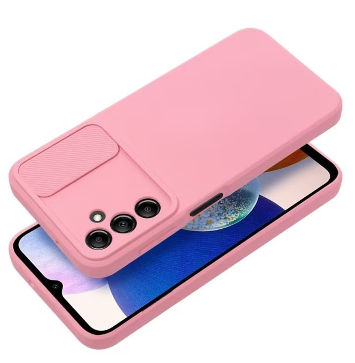 Forcell Samsung Galaxy A15 5G / A15 4G Slide Θήκη Σιλικόνης - Light Pink