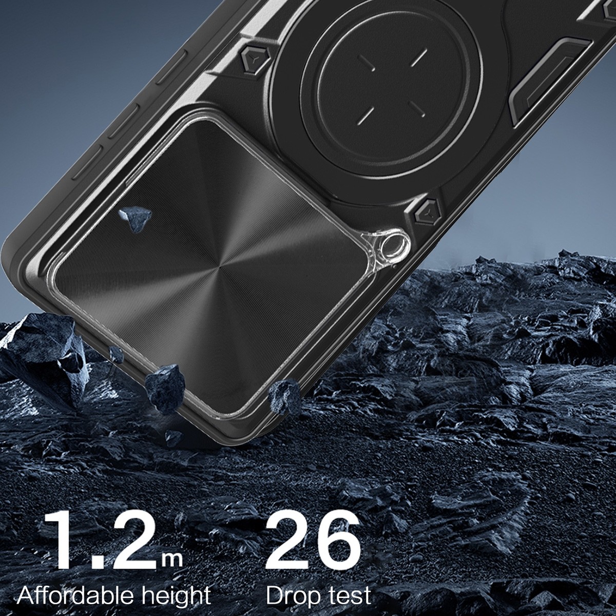 Forcell Xiaomi 14T Pro 5G Camshield Magnetic Holder Θήκη Σκληρή - Black