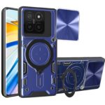 Forcell Xiaomi 14T 5G Camshield Magnetic Holder Θήκη Σκληρή - Blue
