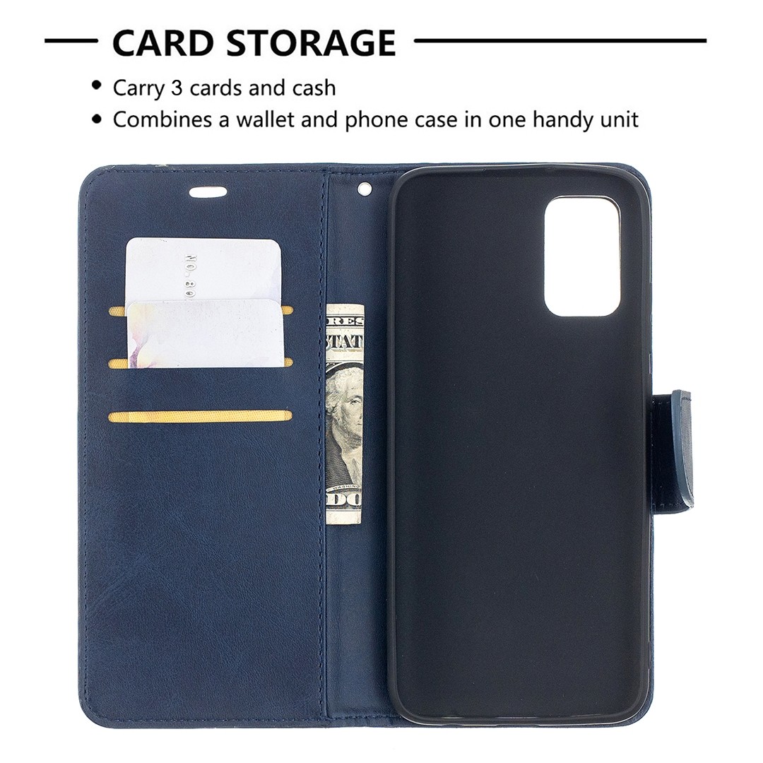 Tel1 Samsung Galaxy A02s / A03s Flip Case Θήκη Βιβλίο - Blue