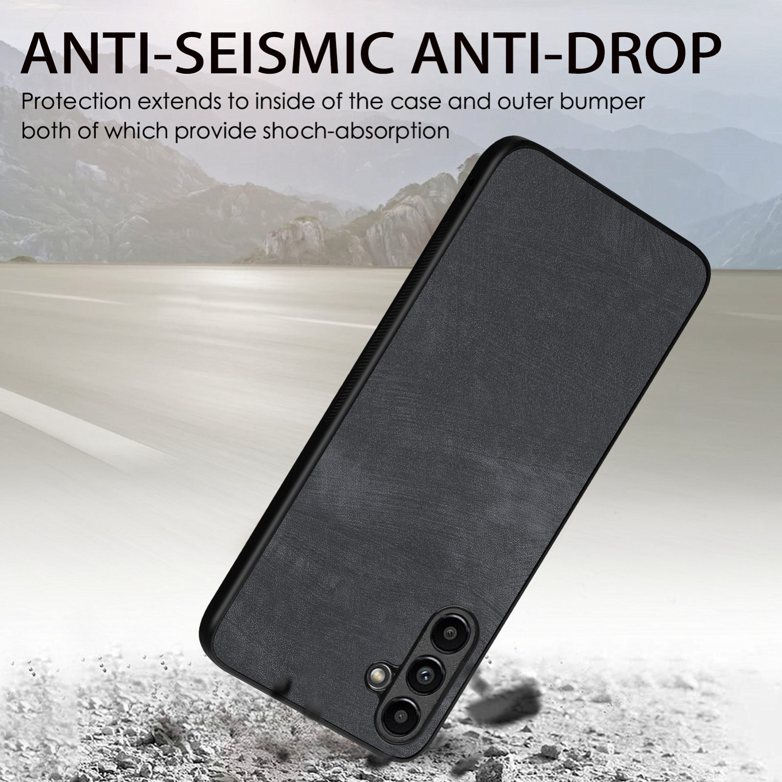 Forcell Samsung Galaxy A13 5G Vintage Θήκη Σιλικόνης - Black
