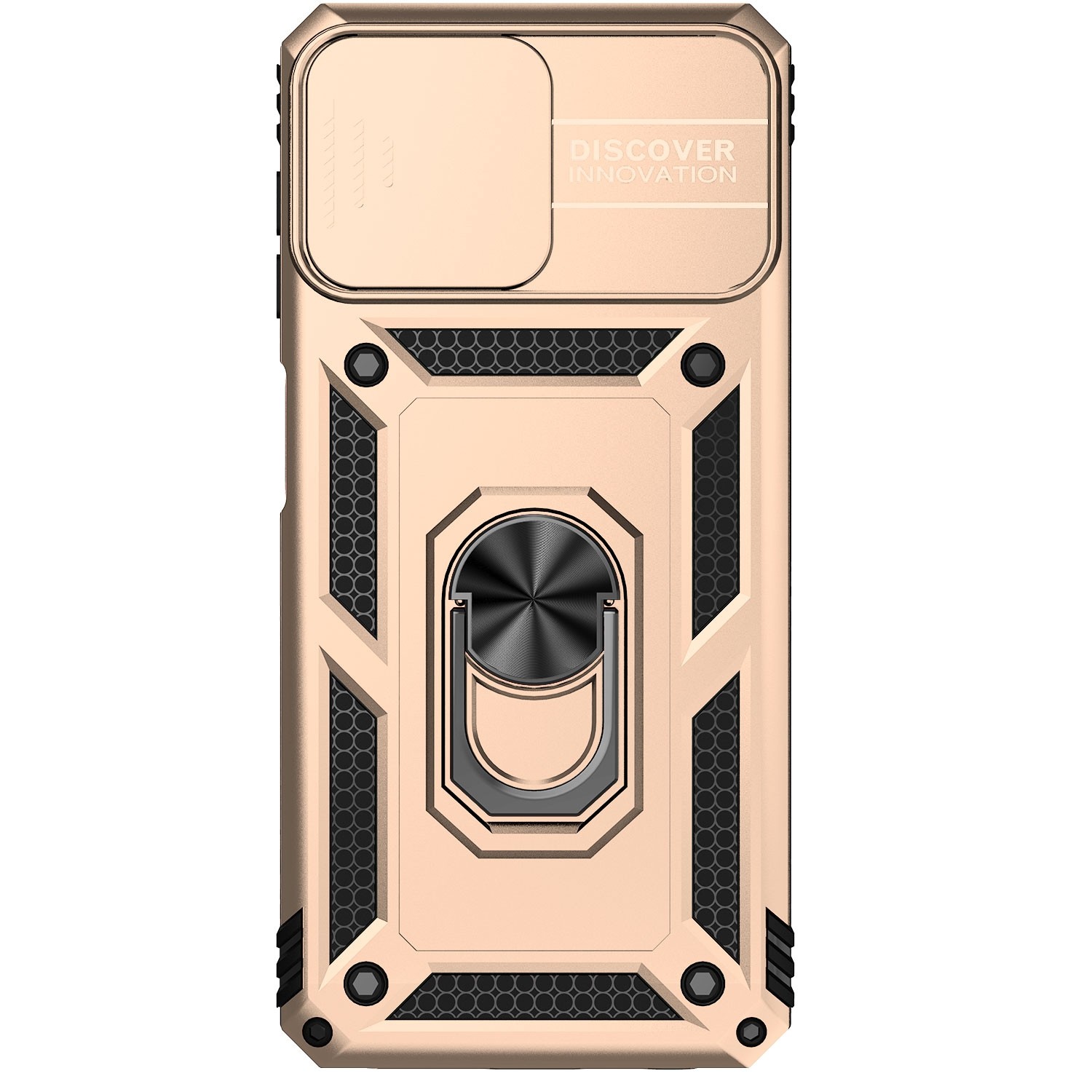 Forcell Samsung Galaxy A22 4G/ M32 4G Sliding Camshield Holder Θήκη Σκληρή - Gold