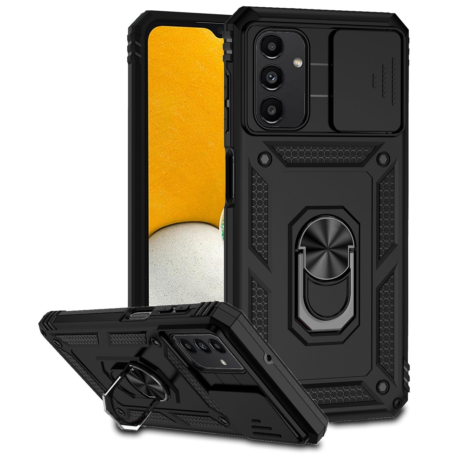 Forcell Samsung Galaxy A13 5G Sliding Camera Holder Θήκη Σκληρή - Black
