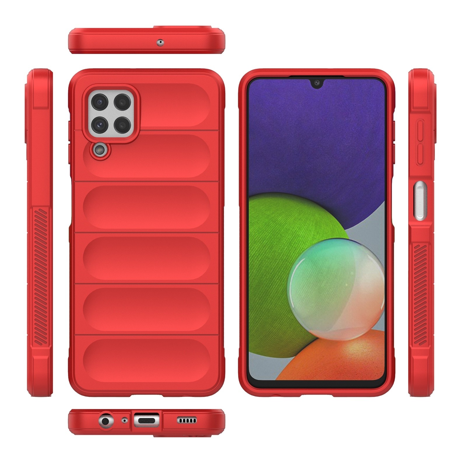 Forcell Samsung Galaxy A22 4G/ M32 4G Magic Shield Θήκη Σιλικόνης - Dark Green