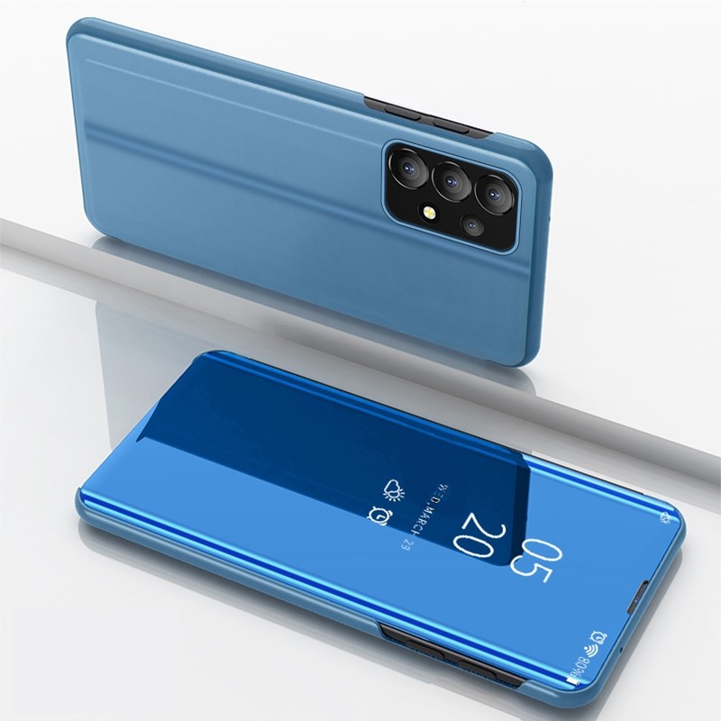 Tel1 Samsung Galaxy A33 5G Plating Mirror Horizontal Θήκη Βιβλίο - Blue