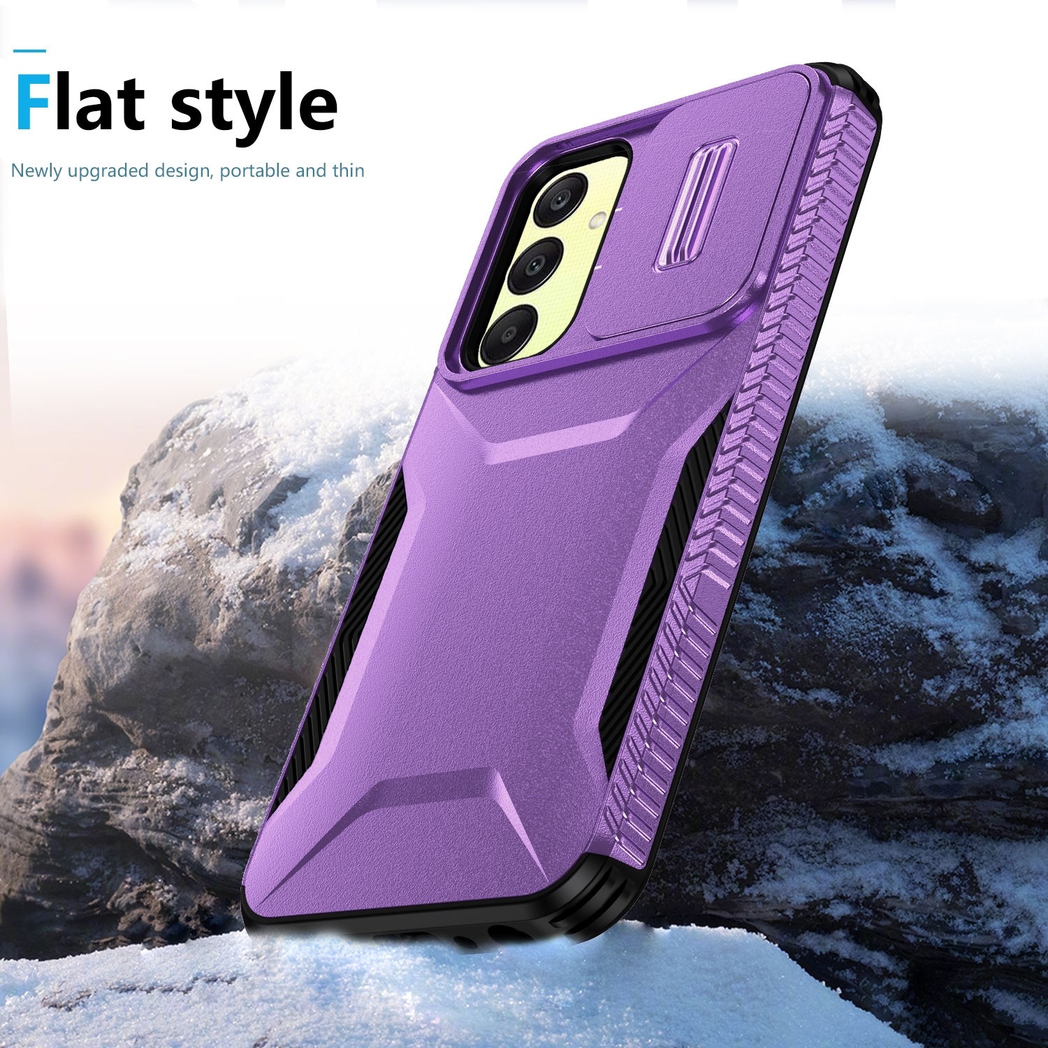 Forcell Samsung Galaxy A25 5G Sliding Camshield Θήκη Σκληρή - Purple