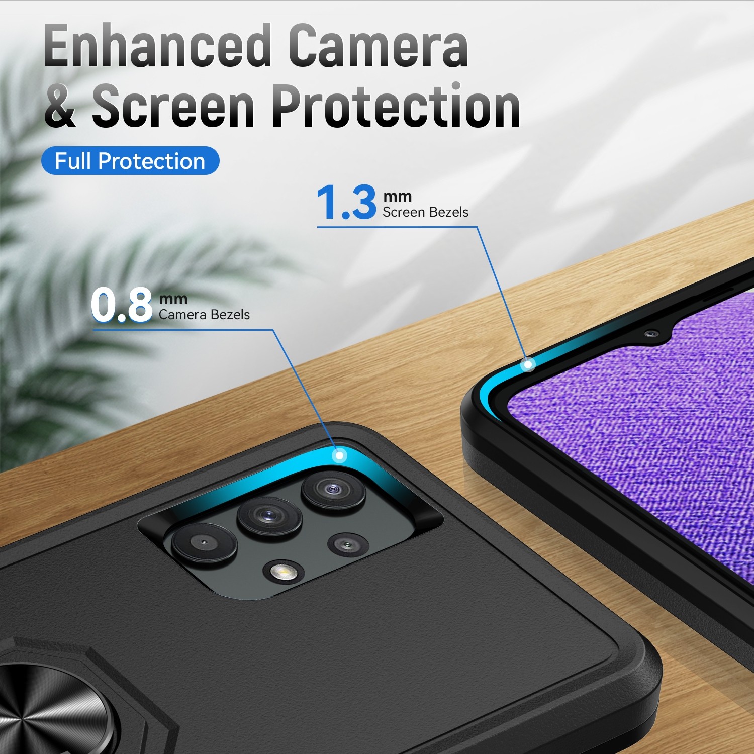 Forcell Samsung Galaxy A32 5G Pioneer Armor Holder Θήκη Σκληρή - Black