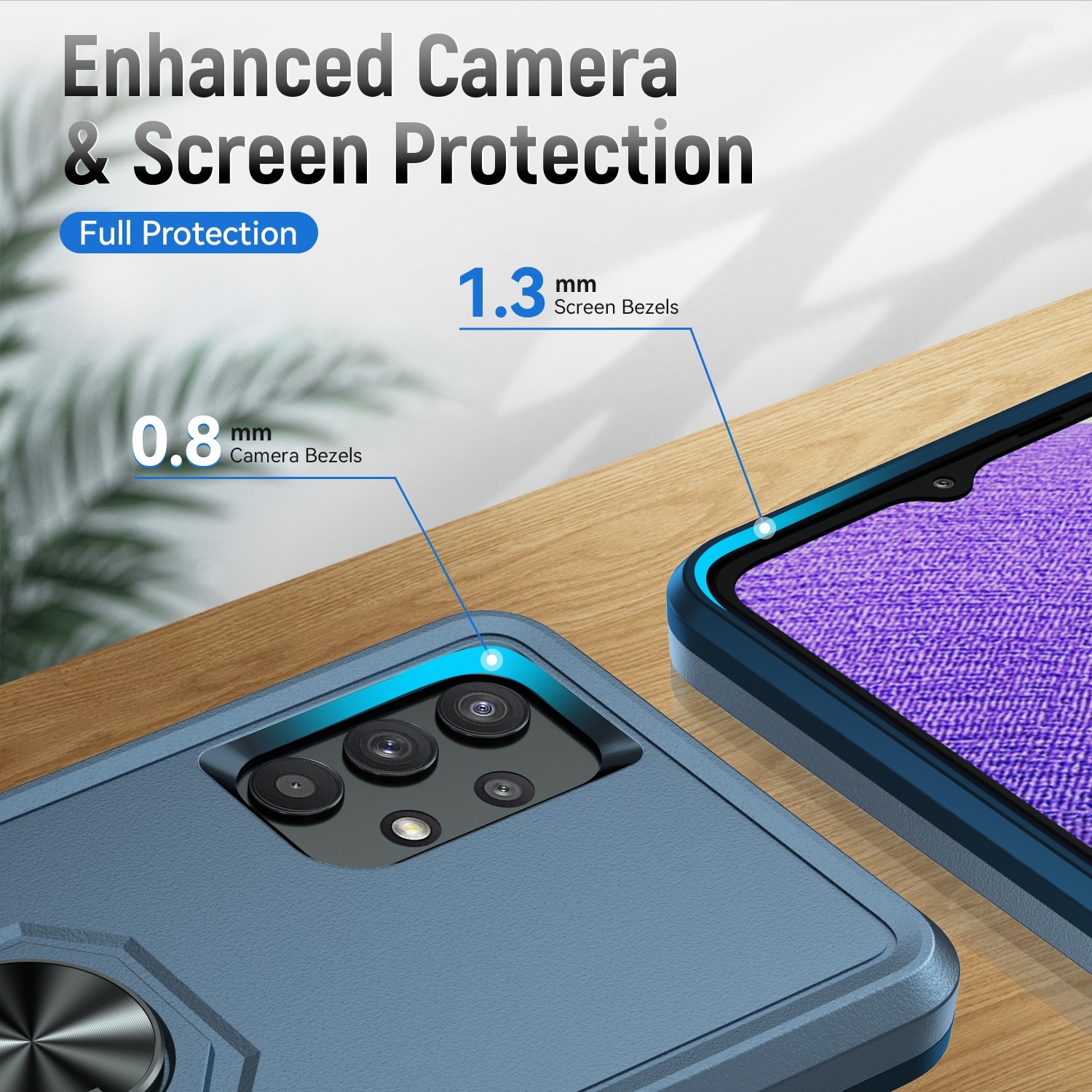 Forcell Samsung Galaxy A32 5G Pioneer Armor Holder Θήκη Σκληρή - Blue