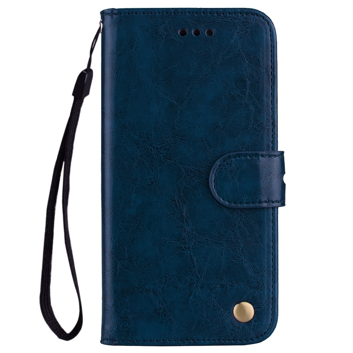 Tel1 Samsung Galaxy A32 4G Oil Wax Texture Horizontal Flip Θήκη Βιβλίο - Blue