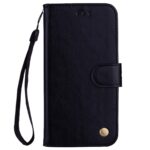 Tel1 Samsung Galaxy A32 4G Oil Wax Texture Horizontal Flip Θήκη Βιβλίο - Black