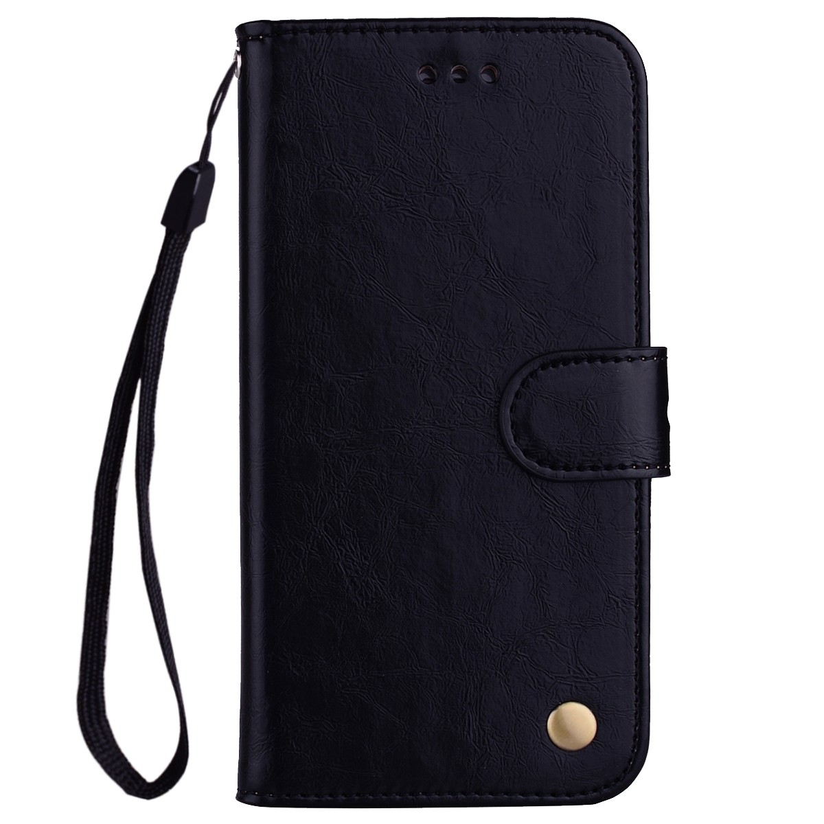 Tel1 Samsung Galaxy A32 4G Oil Wax Texture Horizontal Flip Θήκη Βιβλίο - Black