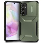 Forcell Samsung Galaxy A35 5G Sliding Camshield Θήκη Σκληρή - Green