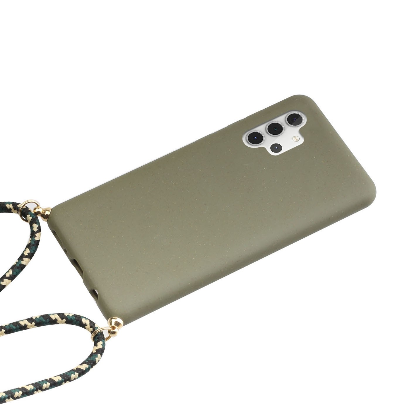 Forcell Samsung Galaxy A32 5G Wheat Straw Material Θήκη Σιλικόνης - Army Green