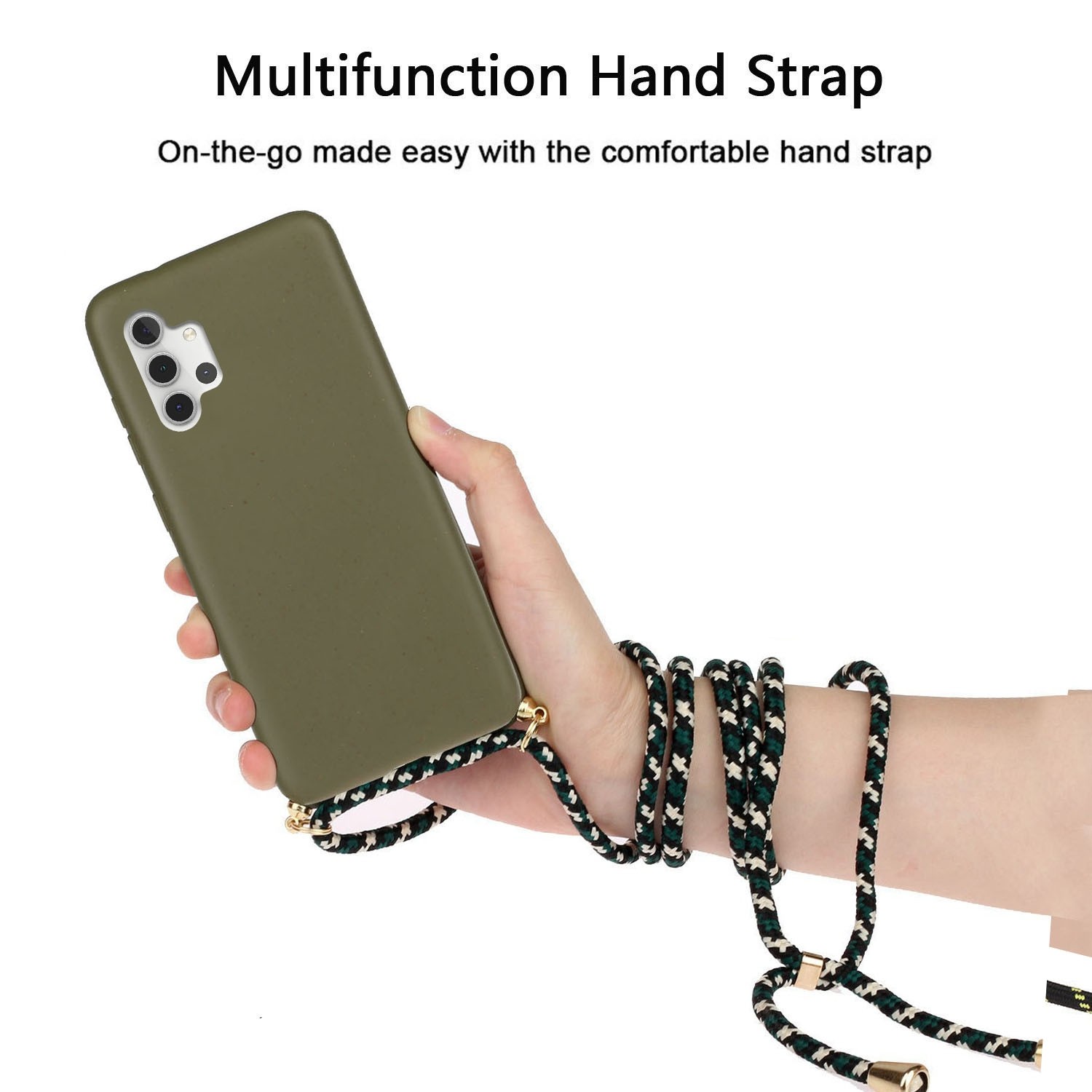 Forcell Samsung Galaxy A32 5G Wheat Straw Material Θήκη Σιλικόνης - Army Green