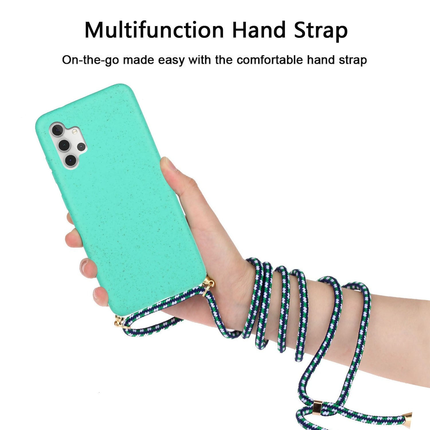 Forcell Samsung Galaxy A32 5G Wheat Straw Material Θήκη Σιλικόνης - Green