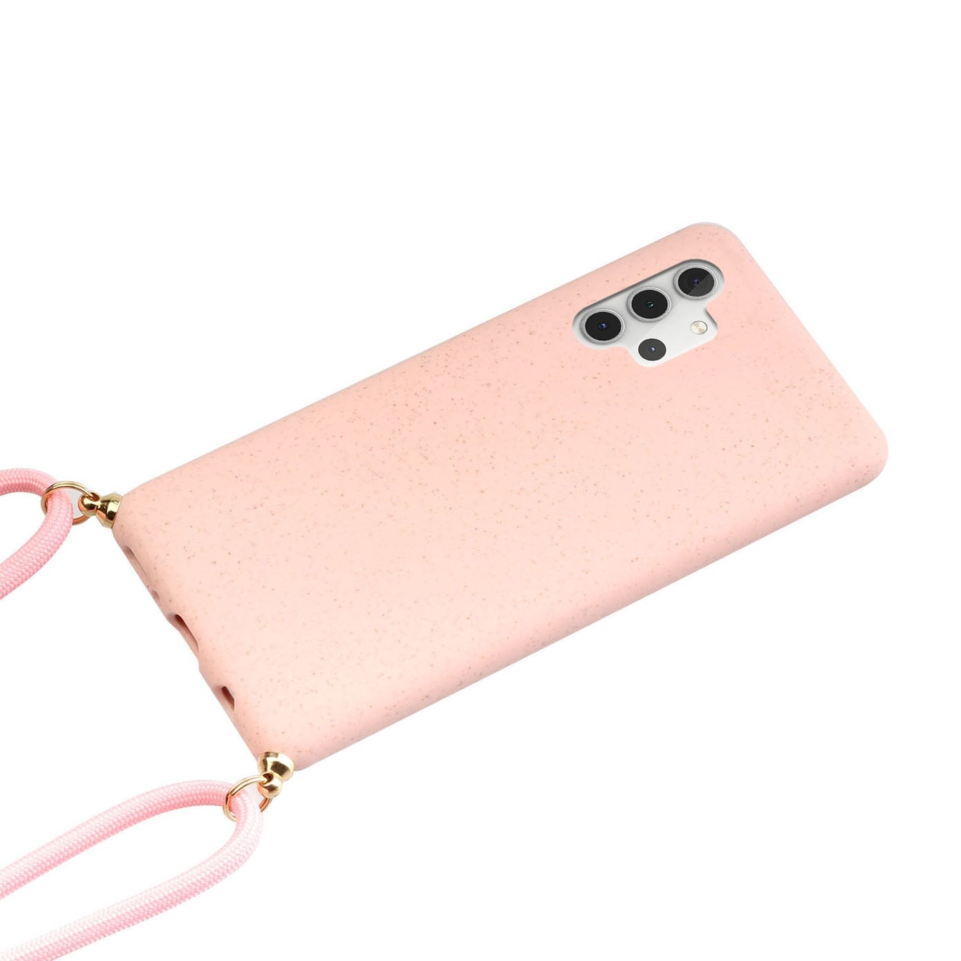 Forcell Samsung Galaxy A32 5G Wheat Straw Material Θήκη Σιλικόνης - Pink