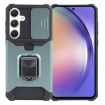 Forcell Samsung Galaxy A55 5G Camera Shield & Stand Θήκη Σκληρή - Green