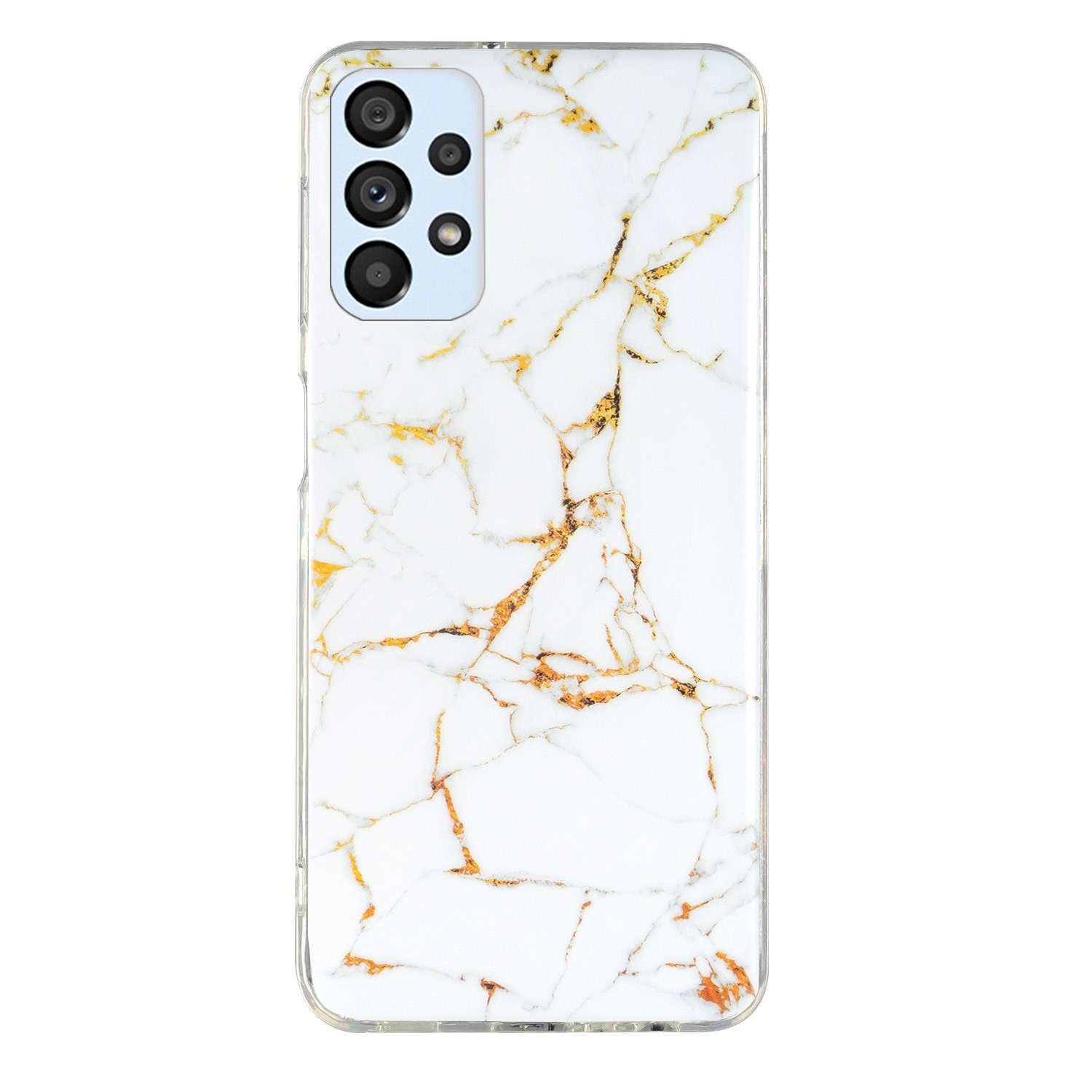 Forcell Samsung Galaxy A53 5G Marble Pattern Θήκη Σκληρή - White