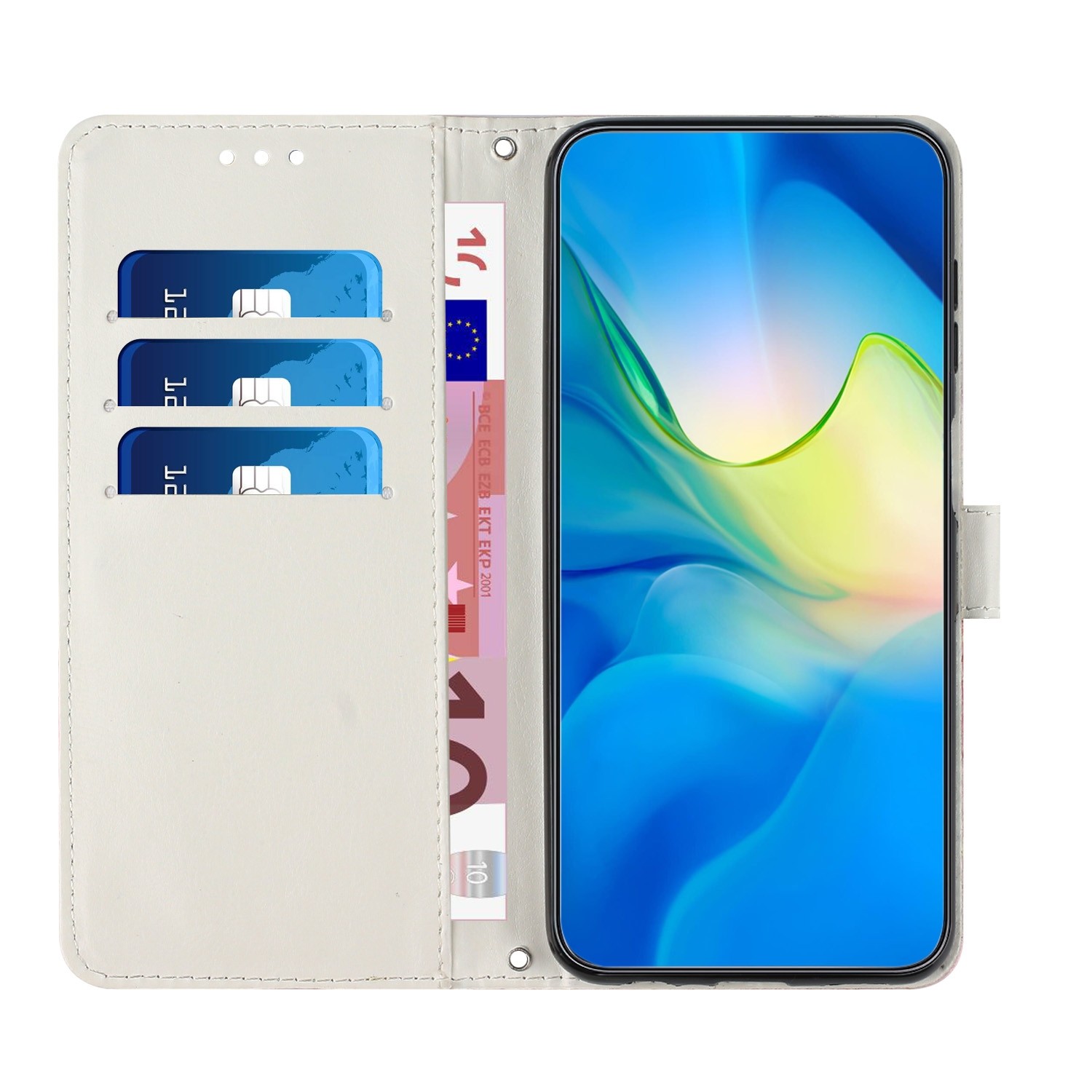 Tel1 Samsung Galaxy A54 5G Painted Marble Pattern Θήκη Βιβλίο με Σχέδιο