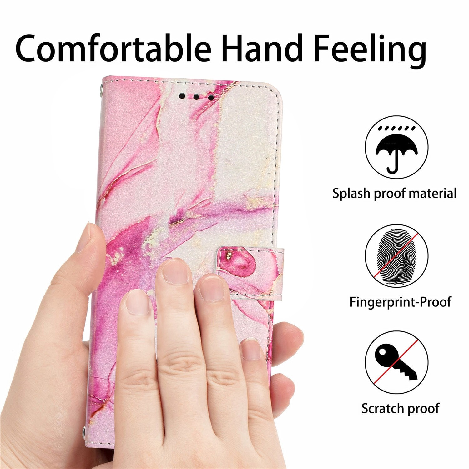 Tel1 Samsung Galaxy A54 5G Painted Marble Pattern Θήκη Βιβλίο με Σχέδιο