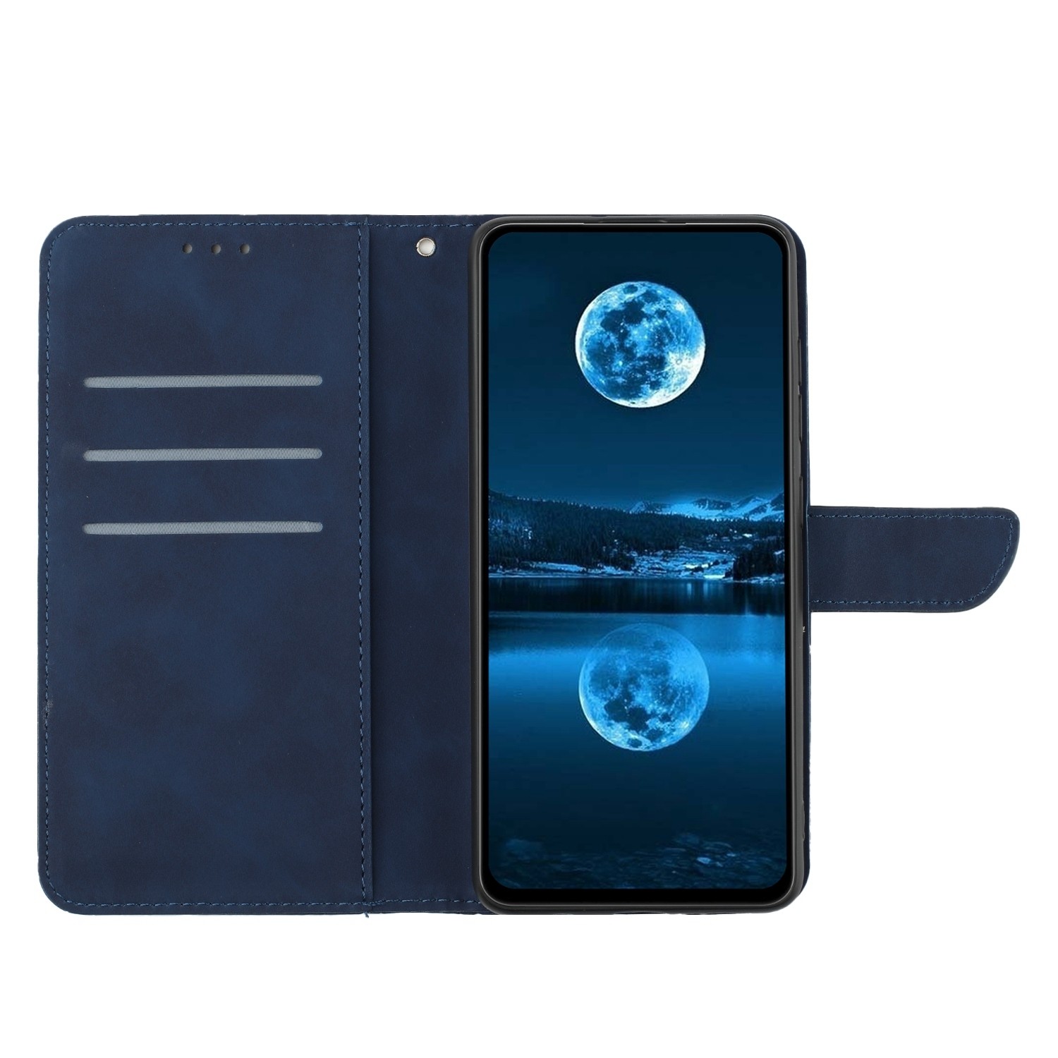 Tel1 Samsung Galaxy A52 4G / A52 5G / A52s Stitching Embossed Θήκη Βιβλίο - Blue