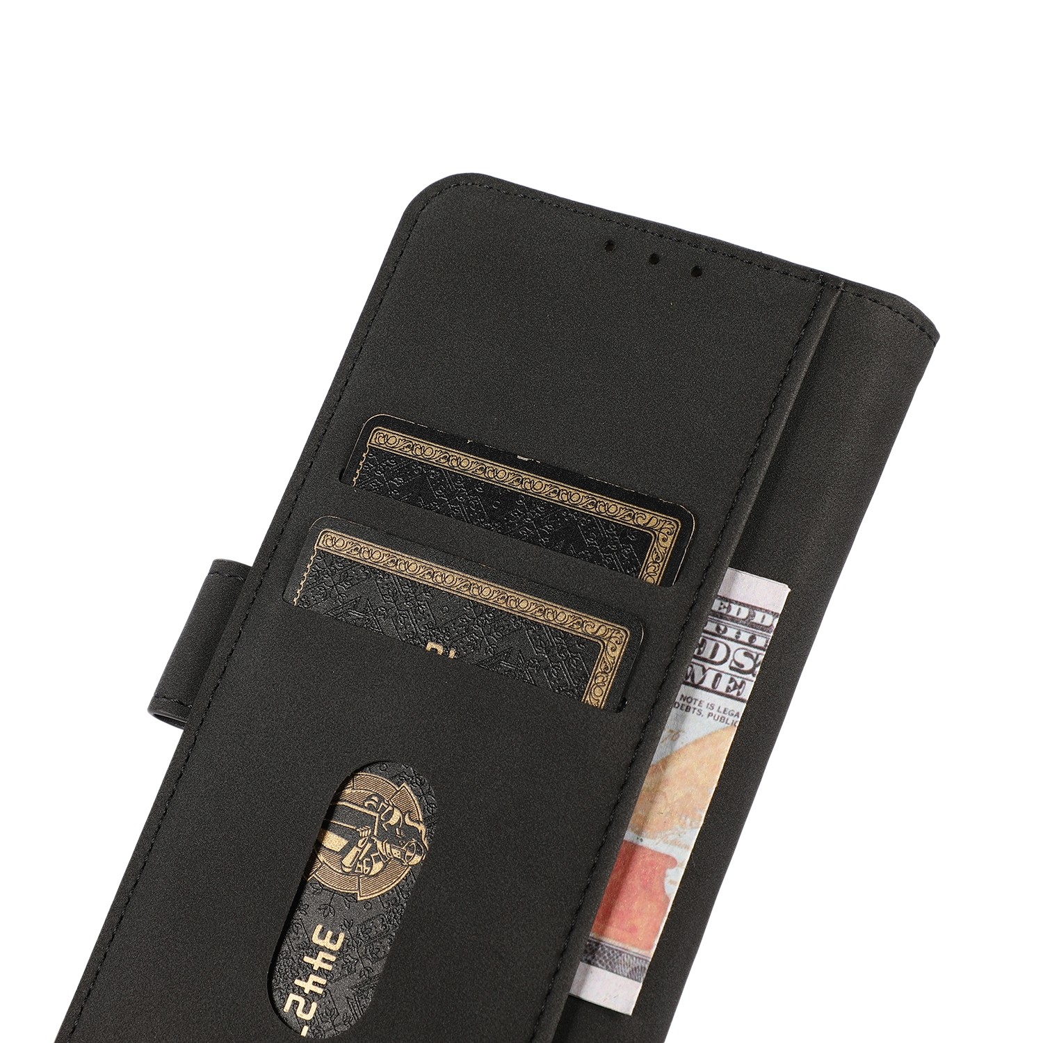 KHAZNEH Xiaomi Redmi Note 13 Pro Plus 5G Matte Texture Θήκη Βιβλίο - Black