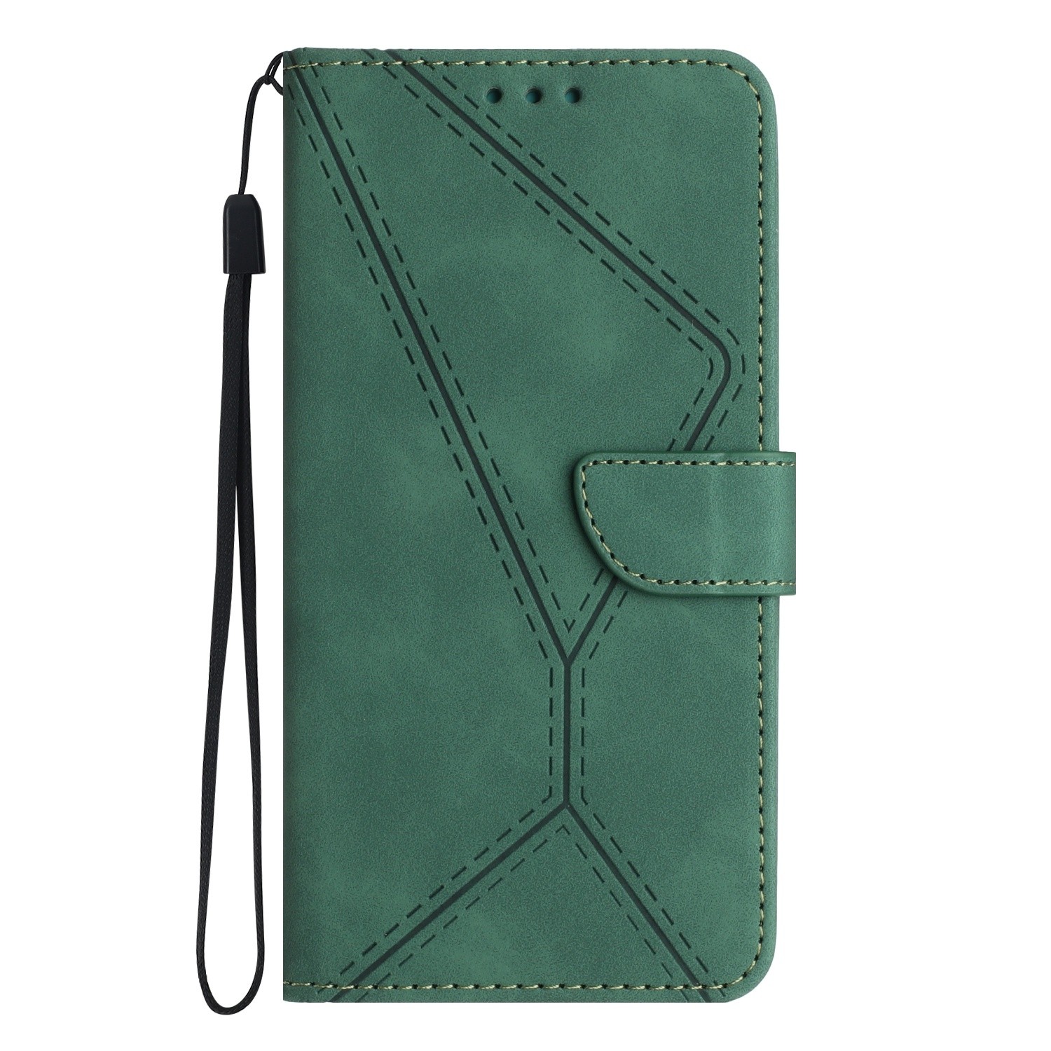 Tel1 Samsung Galaxy A53 5G Stitching Embossed Θήκη Βιβλίο - Green