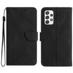 Tel1 Samsung Galaxy A53 5G Stitching Embossed Θήκη Βιβλίο - Black