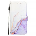 Tel1 TCL 306 / 305 / 30 SE / 30 E Marble Pattern Θήκη Βιβλίο - Purple