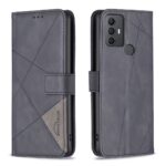 Tel1 TCL 306 / 305 / 30 SE / 30 E Magnetic Buckle Rhombus Θήκη Βιβλίο - Black