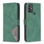 Binfen Color TCL 306 / 305 / 30 SE / 30 E Magnetic Buckle Rhombus Θήκη Βιβλίο - Green