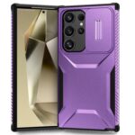 Forcell Samsung Galaxy S24 Ultra 5G Sliding Camshield Θήκη Σκληρή - Purple