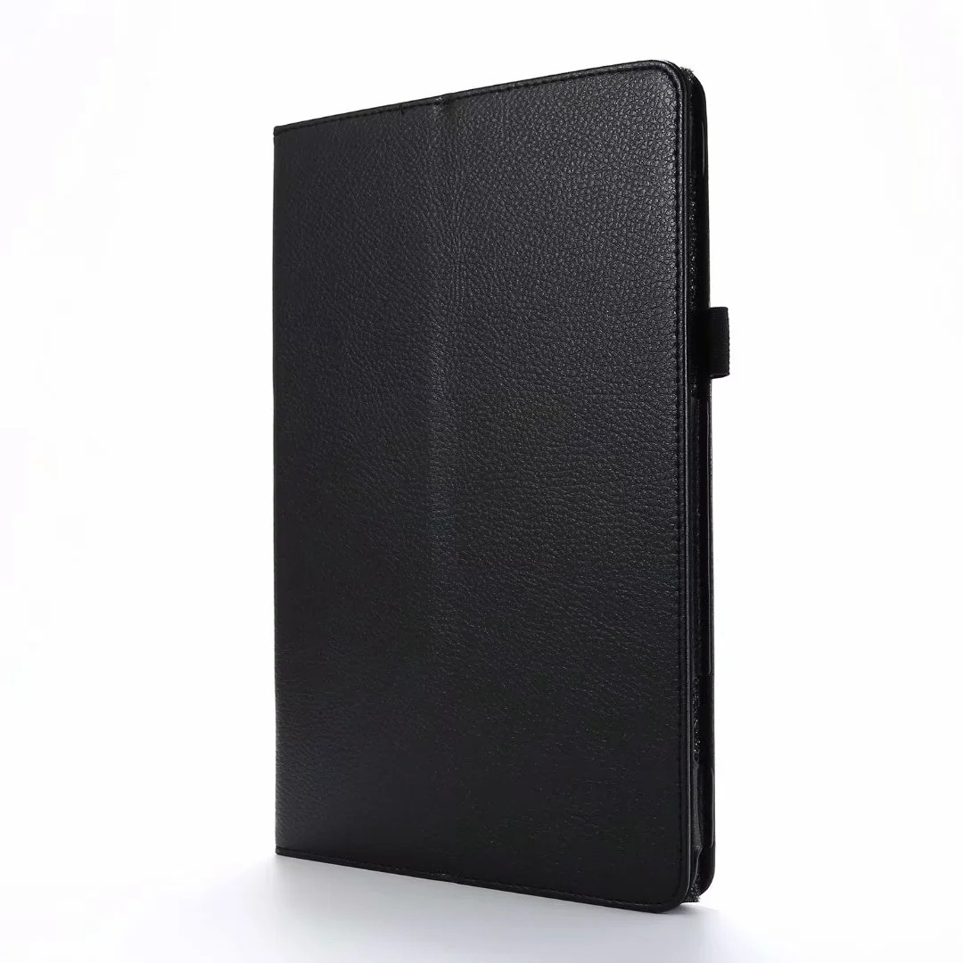 Θήκη Samsung Galaxy Tab A7 10.4'' T500/T505 Μαύρο Litchi Texture Horizontal Solid Color Case with Holder Black