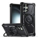 Forcell Samsung Galaxy S24 Ultra 5G Armor Series Holder Θήκη Σκληρή - Black