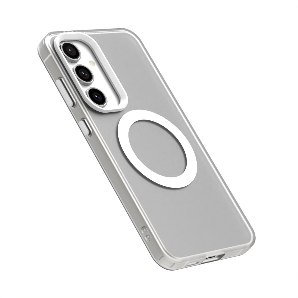 Forcell Samsung Galaxy S24 5G / S25 5G MagSafe Hybrid Θήκη Σιλικόνης Διάφανη - White