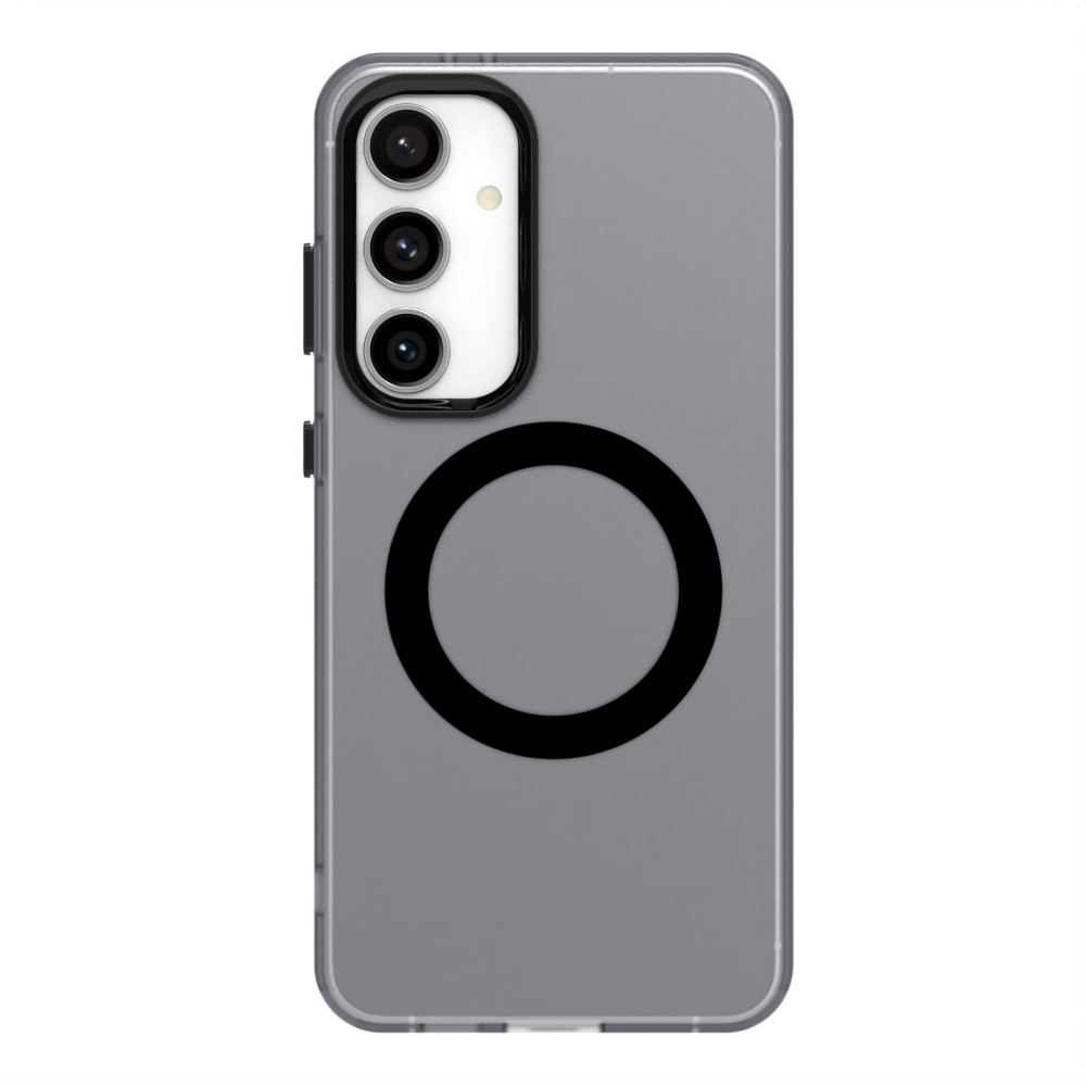 Forcell Samsung Galaxy S24 5G / S25 5G MagSafe PC Hybrid Θήκη Σιλικόνης Διάφανη - Black