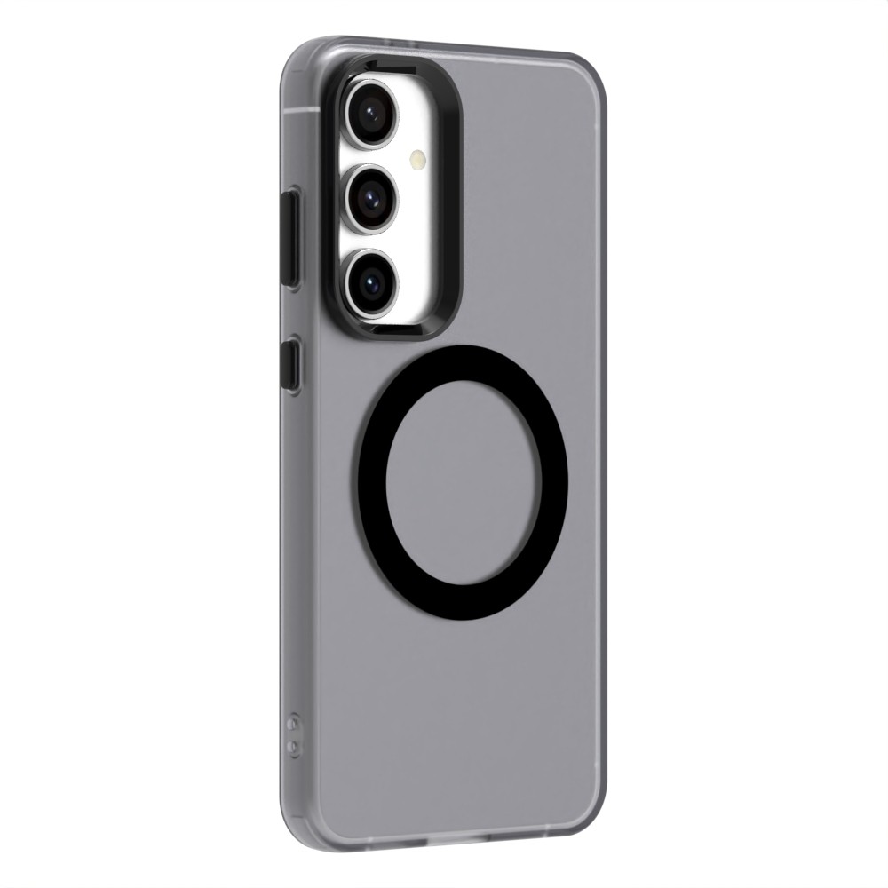 Forcell Samsung Galaxy S24 5G / S25 5G MagSafe PC Hybrid Θήκη Σιλικόνης Διάφανη - Black