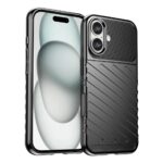 Forcell iPhone 16 Thunderbolt Θήκη Σιλικόνης - Black