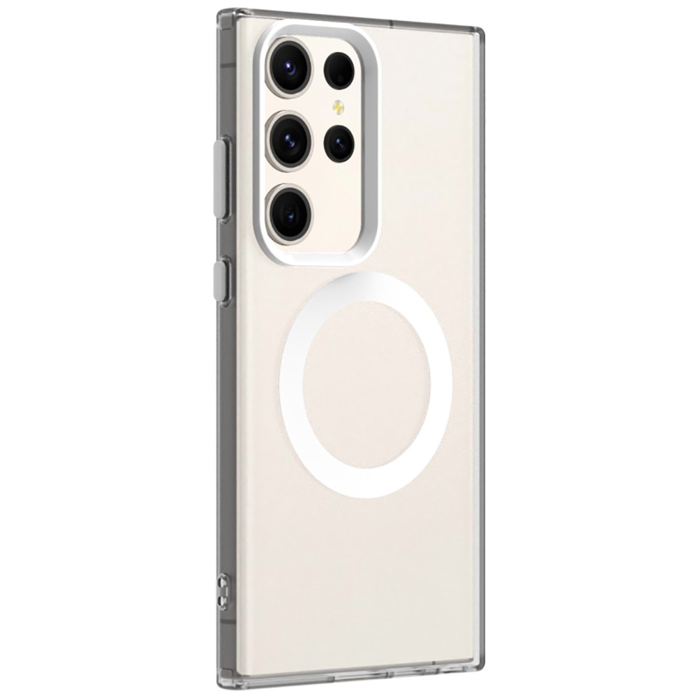 Forcell Samsung Galaxy S24 Ultra 5G MagSafe Hybrid Θήκη Σιλικόνης Διάφανη - White