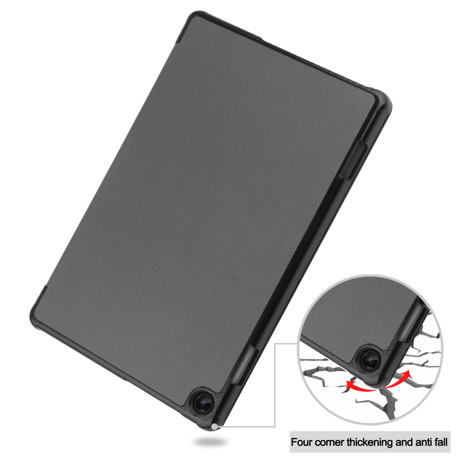 Θήκη Lenovo Tab M10 10.1" (3rd Gen) Γκρι Custer Texture 3-Fold Holder Tablet Case Gray