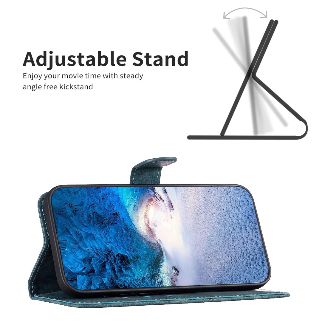 Tel1 Samsung Galaxy S24 Ultra 5G Plaid Εmbossed Θήκη Βιβλίο - Green
