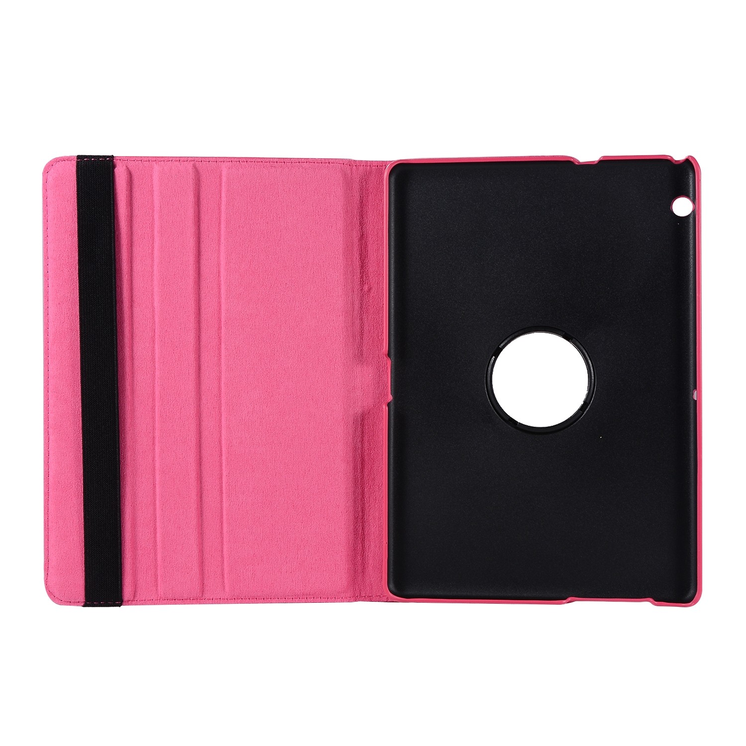 Θήκη Huawei MediaPad T3 9.6" Φούξια 360 Degrees Rotation Stand Cover Rose Red