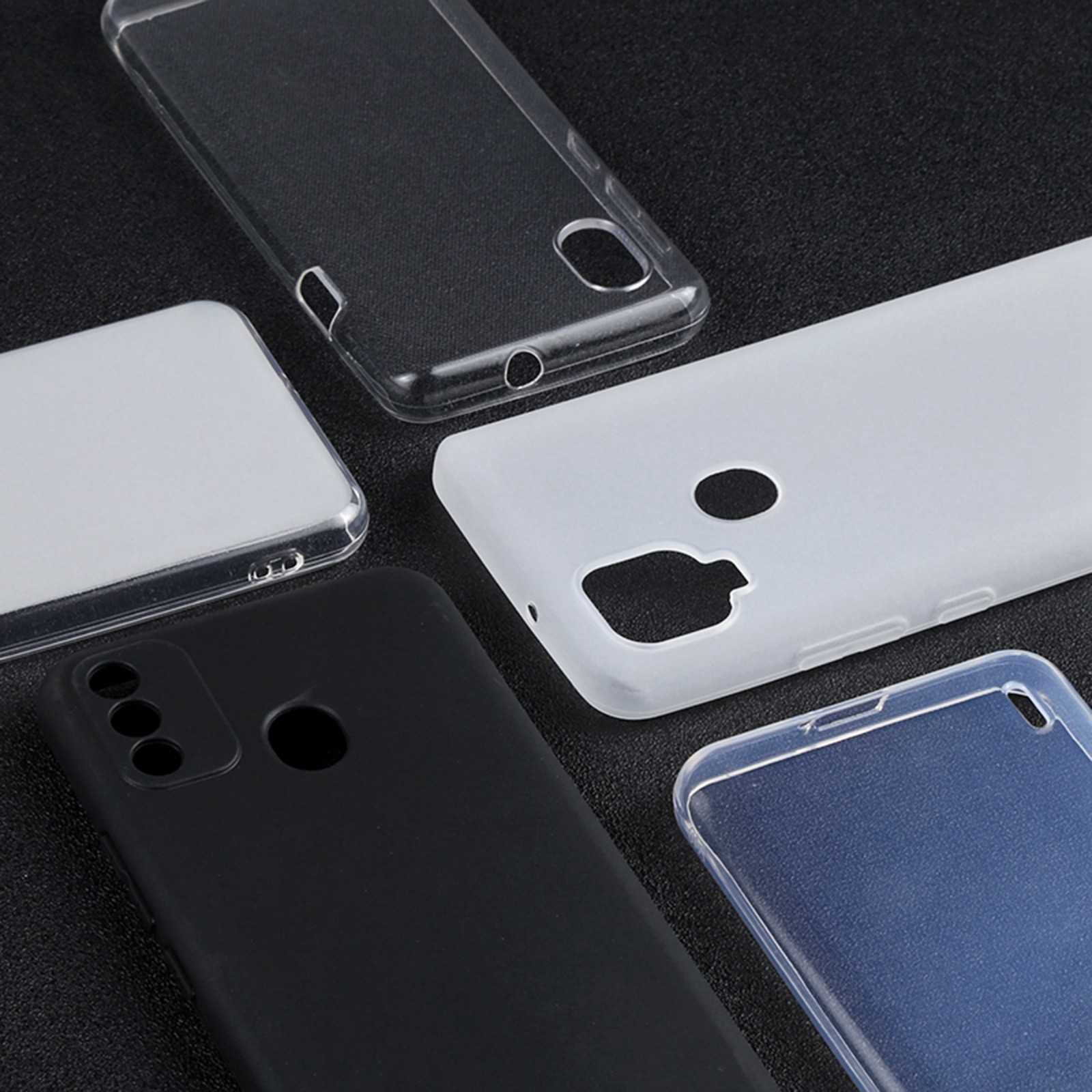 Forcell Honor X6b Texture TPU Θήκη Σιλικόνης - Black