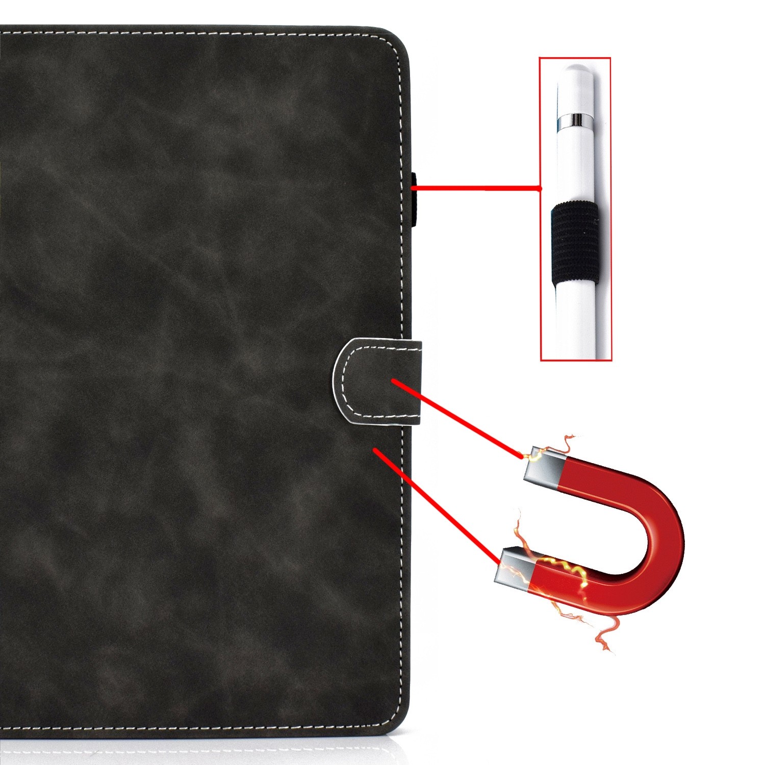 Θήκη Huawei MatePad 10.4" Μαύρο Cowhide Texture Tablet Case Black