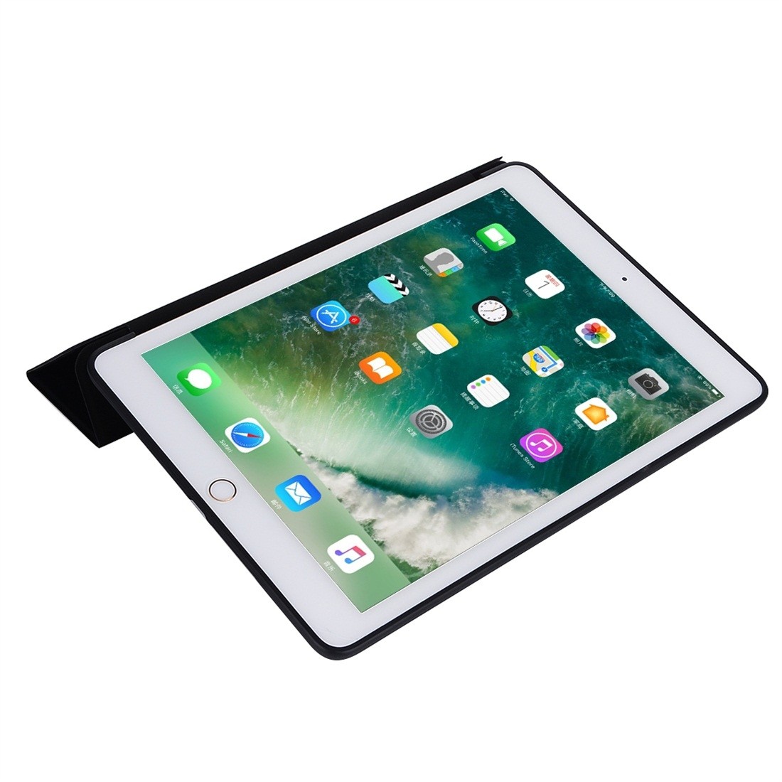 Apple iPad 10.2'' 2019/2020/2021 Θήκη Μαύρη TPU Horizontal Flip Leather Case Black