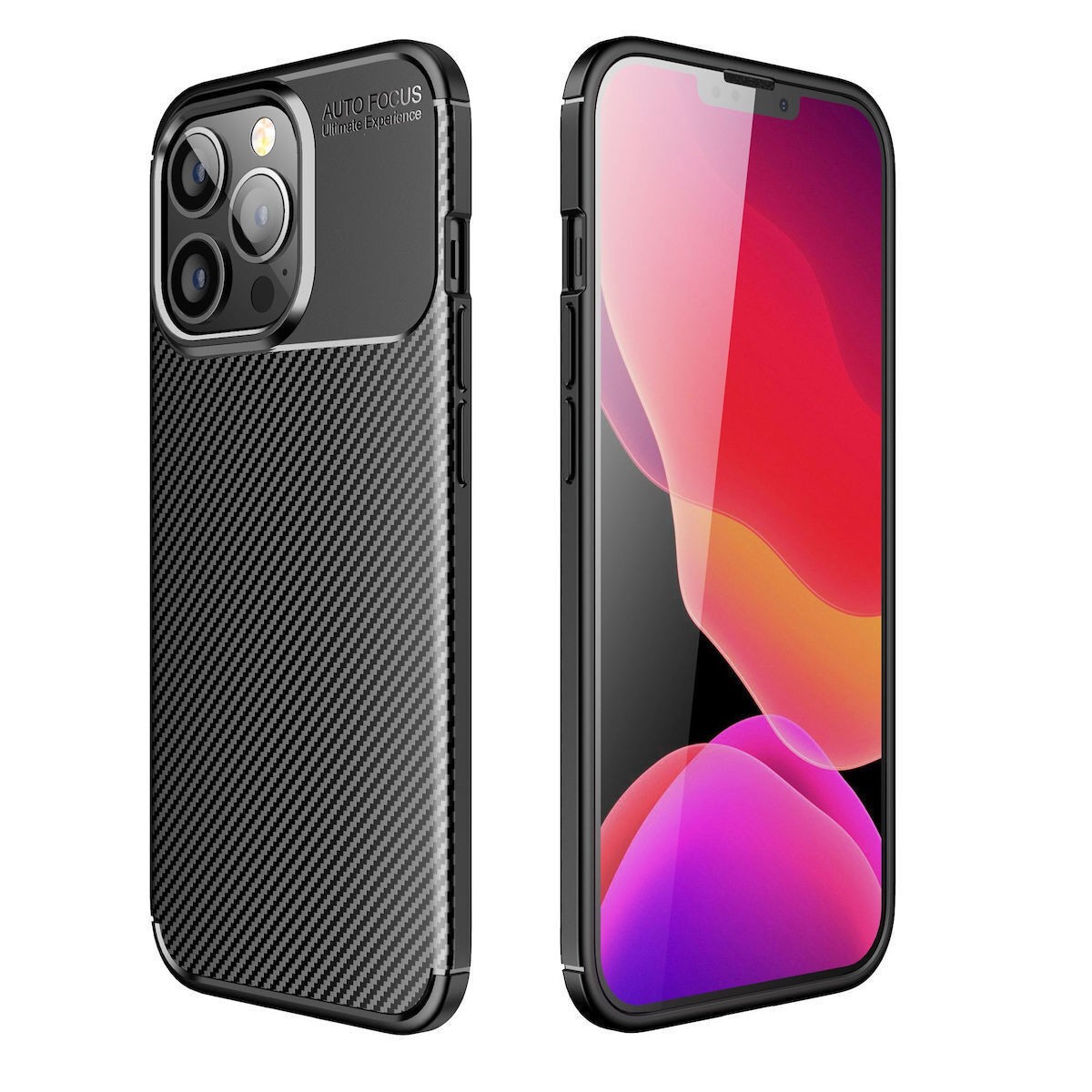Forcell Samsung Galaxy A53 5G Brushed Texture Carbon Premium Fiber Θήκη Σιλικόνης - Black