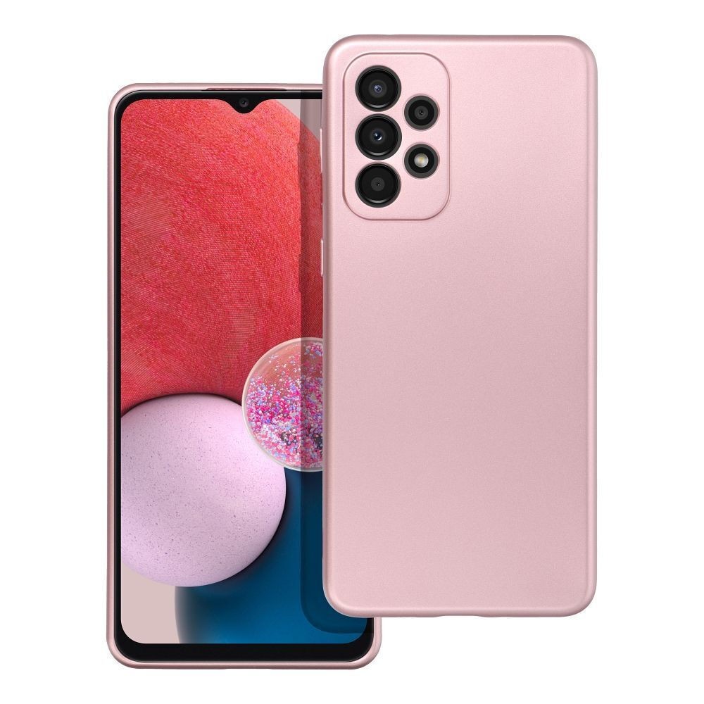 Forcell Samsung Galaxy A53 5G Metallic Θήκη Σιλικόνης - Pink